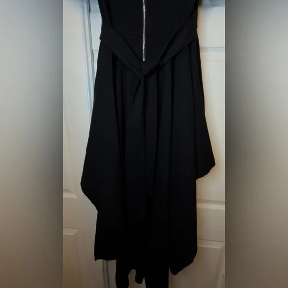 Chic Black High Low Women's Dress - Picture 6 of 11